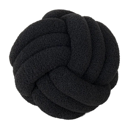 Soft Sheepskin Throw Pillow Ball Accent