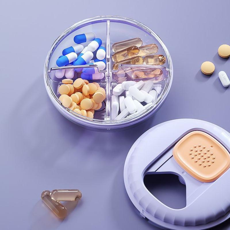 Compact Portable Pill Box Container
