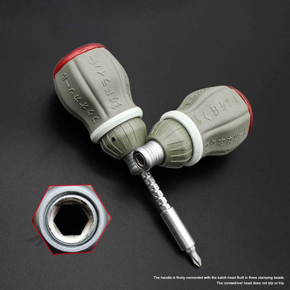 Compact Adjustable Magnetic Multi Bit Screwdriver Kit