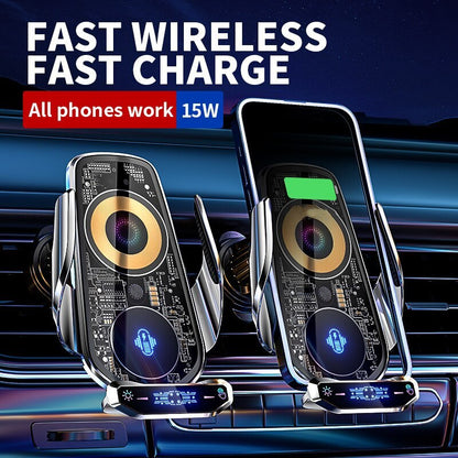 Easy Mount Wireless Car Phone Charger Holder