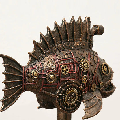 Unique Industrial Shark Desk Figure