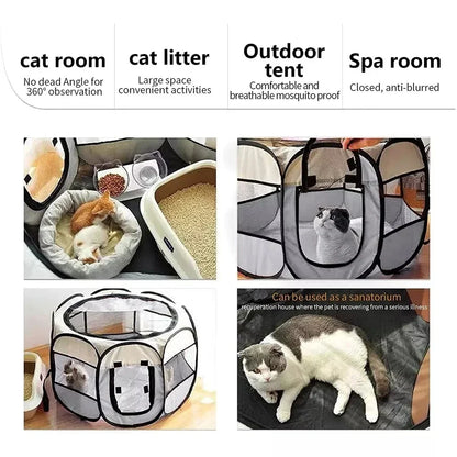 Collapsible Pet Play Tent | Waterproof Foldable Cat House