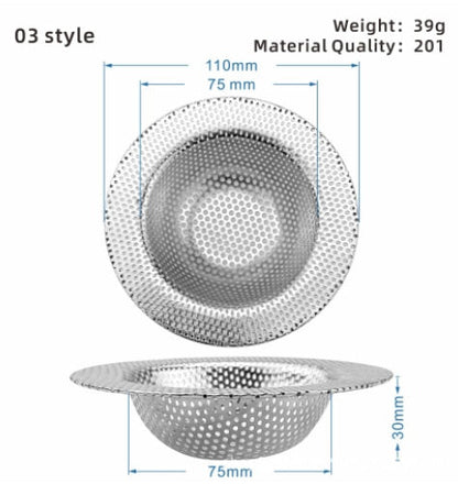 Easy Clean Kitchen Sink Strainer Stainless Steel Filter