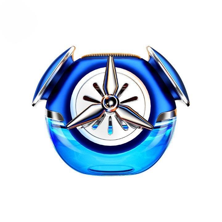 Car Air Freshener with Rotating Perfume Dispenser