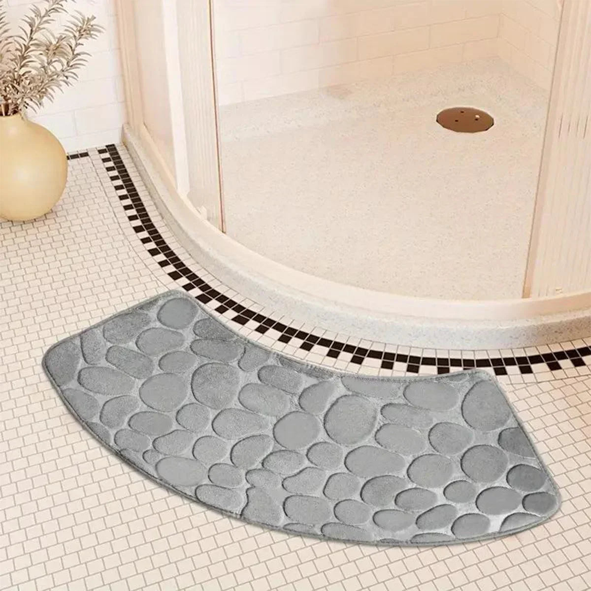 Anti-Slip Rubber Bath Mat for Shower Floor Protection