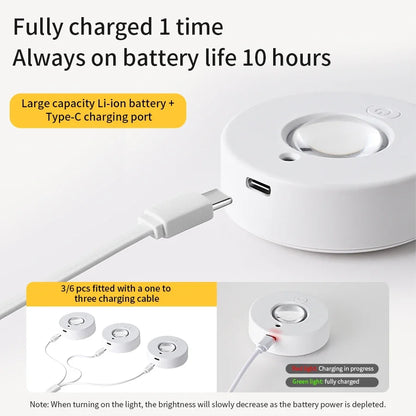 Portable LED Rechargeable Spotlight with Remote