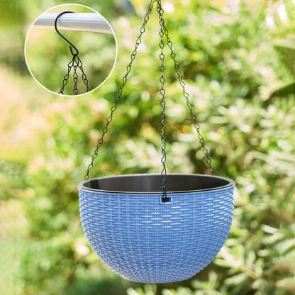 Bohemian Rattan Hanging Planter Basket - Yeezlab