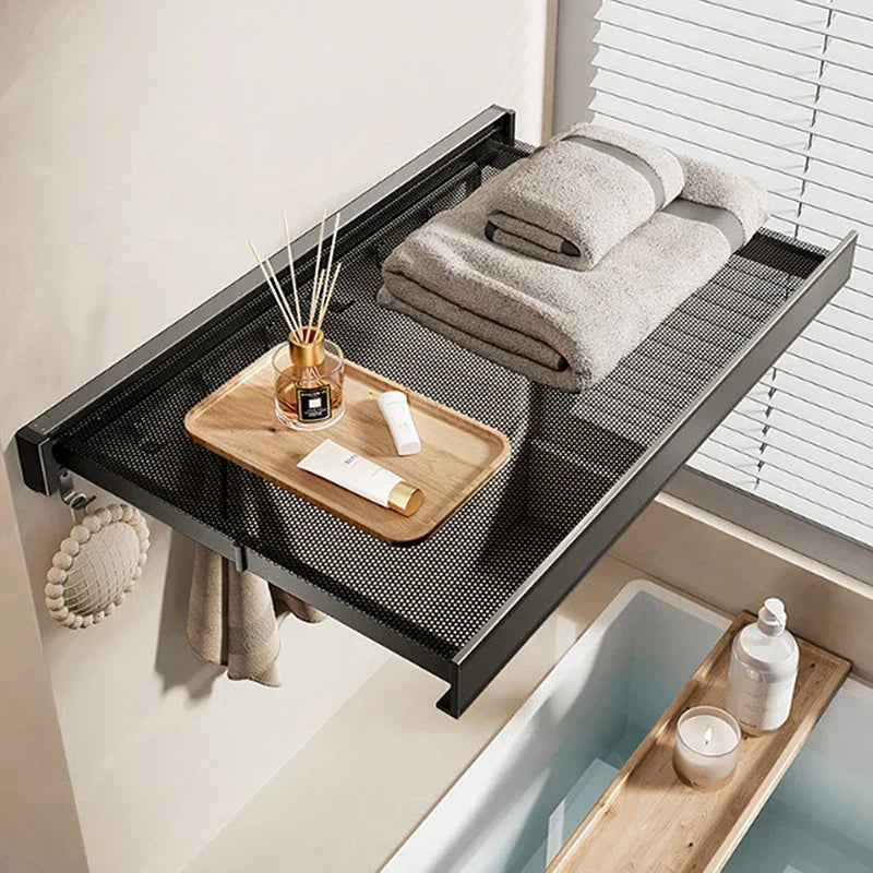 Space Saving Compact Towel Storage Rack Organizer