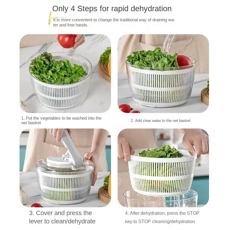 Quick Fresh Salad Spinner