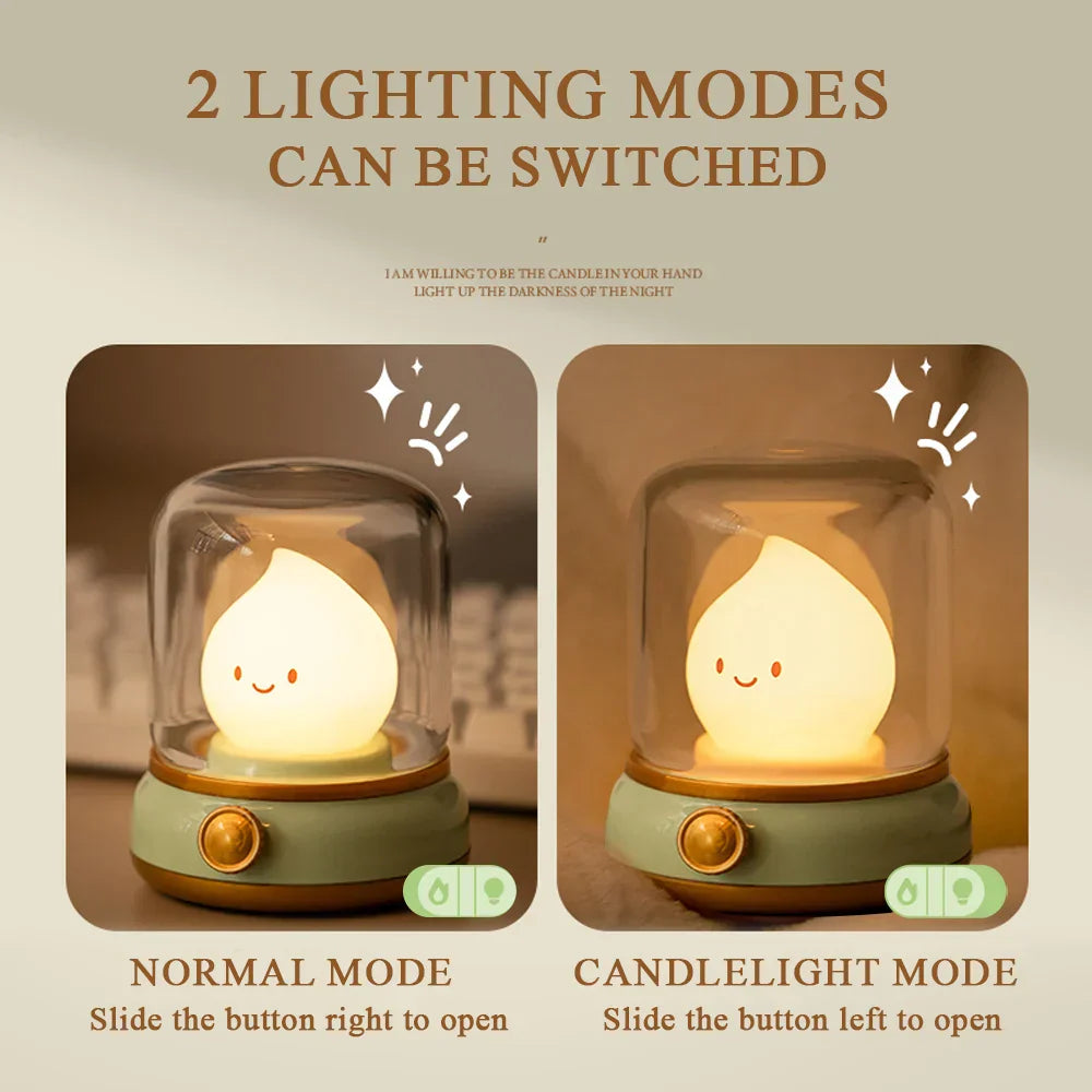 Vintage Style LED Nightlight Warm USB Lamp