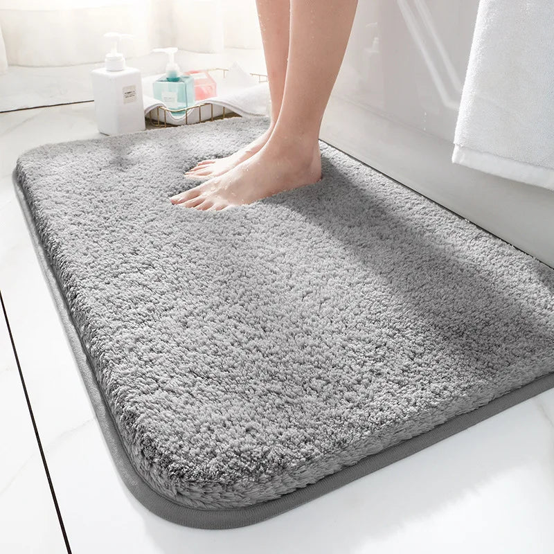 Plush Bathroom Mat – Ultra Soft Non-Slip Bath Rug