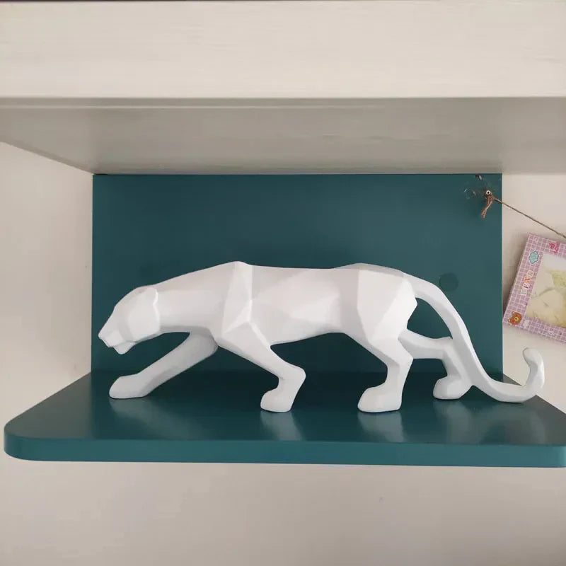 Unique Resin Leopard Desk Figure