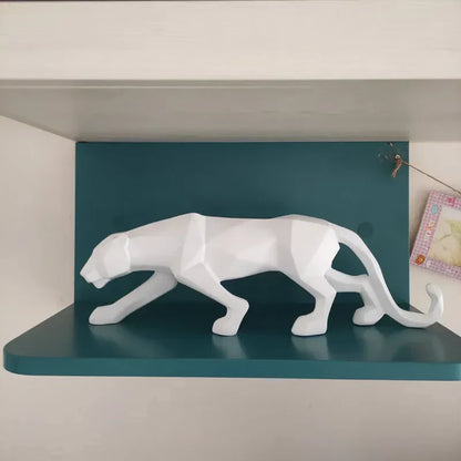 Unique Resin Leopard Desk Figure