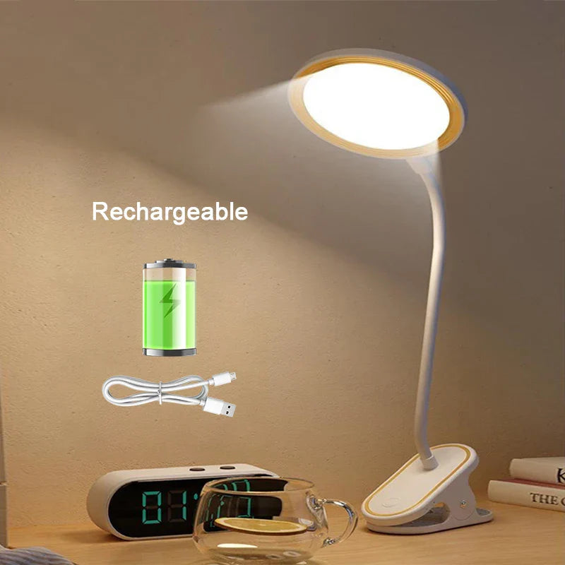 Portable LED Desk Lamp with Rechargeable Battery
