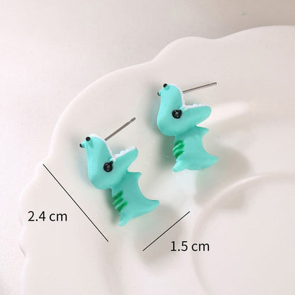 Fun Animal Face Cartoon Stud Earrings