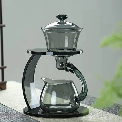 Elegant Curve Glass Tea Infuser Set - Yeezlab