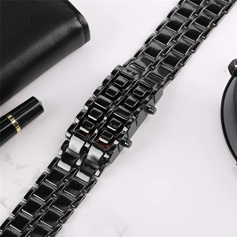 Colorful LED Flowing Digital Watch