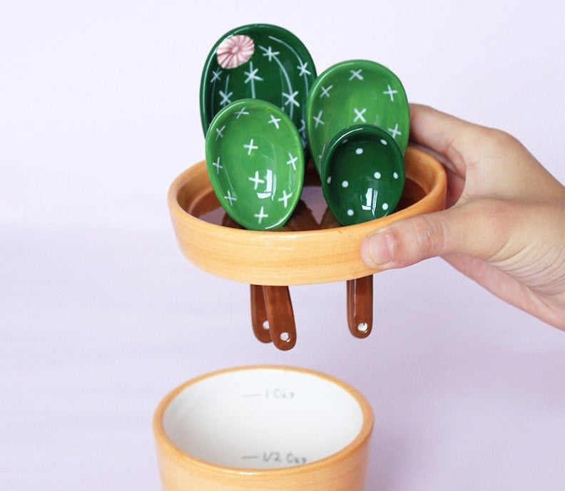 Practical Cactus Shaped Measuring Spoons