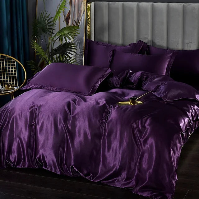 Soft Satin Bed Sheet Set