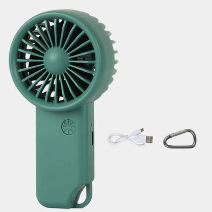 Compact Rechargeable Personal Fan with LED Screen