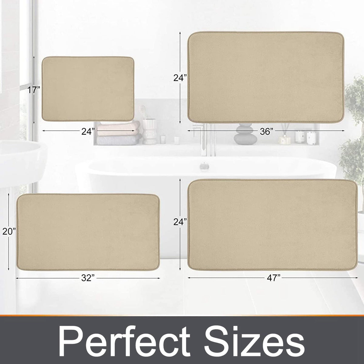 Soft Non Slip Memory Foam Bathroom Mat