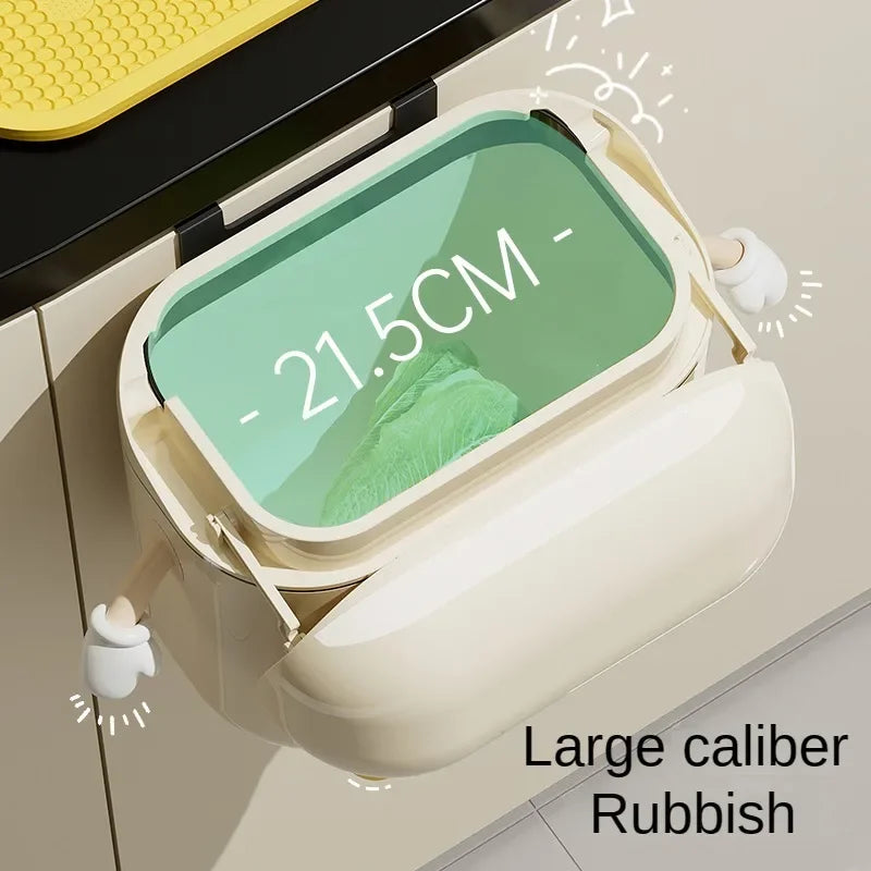 Funny Expressions Wall Mount Trash Can