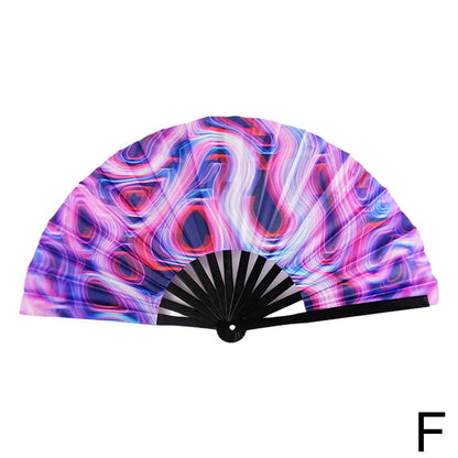 Foldable Asian Style Reflective Hand Fan