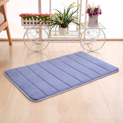 Plush Memory Foam Bath Mat with Anti Slip Bottom
