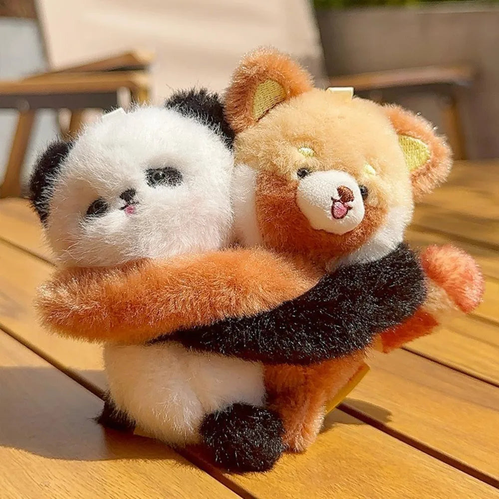 Cuddly Animal Hug Keychain Plush Toys