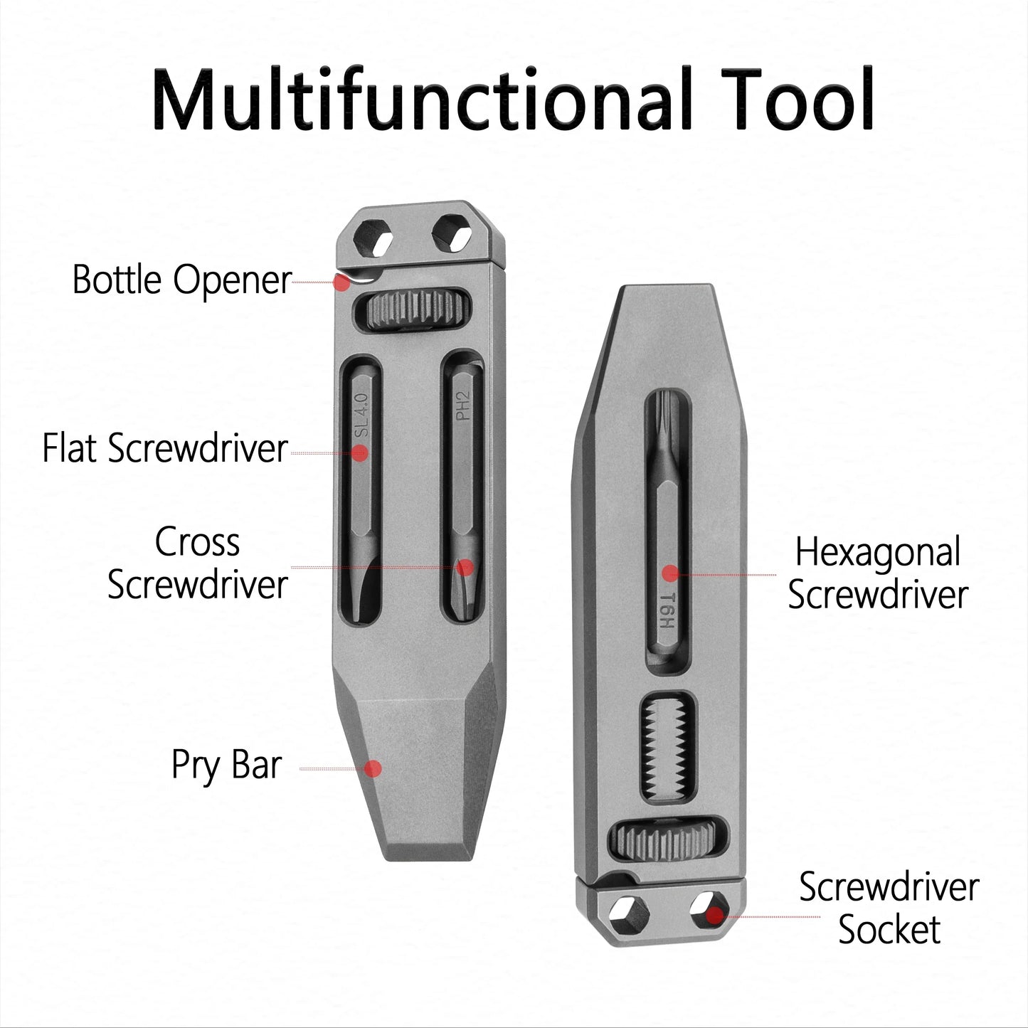 Portable Titanium Camping Pocket Multi Tool