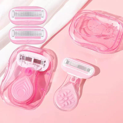 Travel Pink Lady Safety Razor Kit - Yeezlab