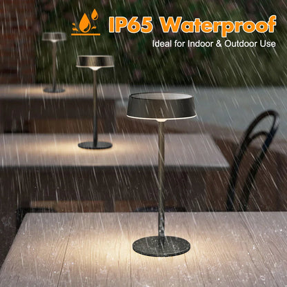 Rechargeable Solar Table Lamp LED, Waterproof and Dimmable
