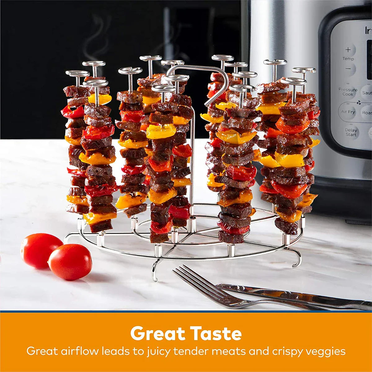 Compact Air Fryer Kebab Grill Stand
