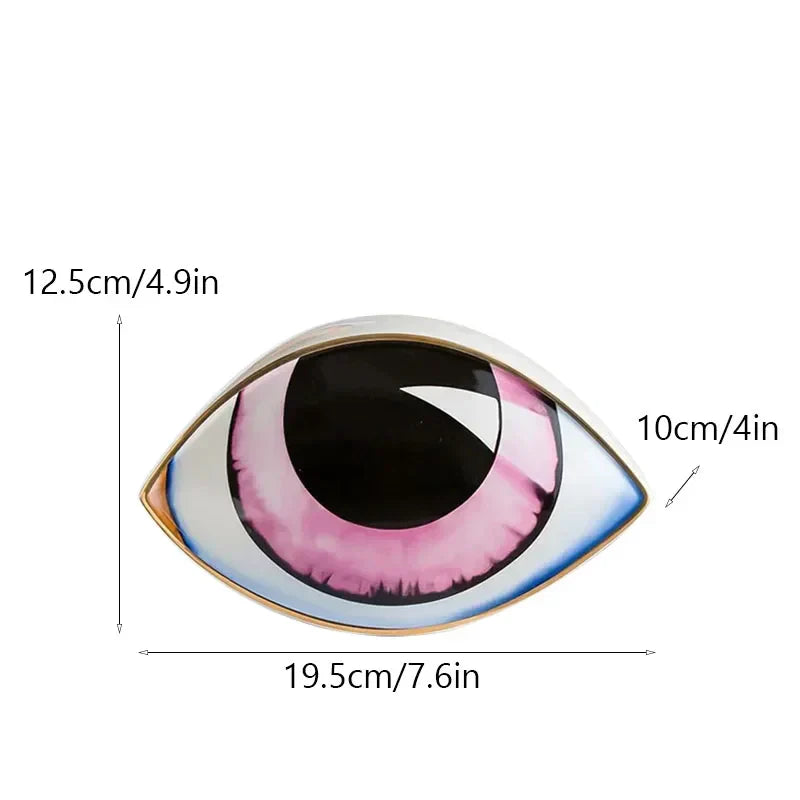 Unique Eye Ceramic Figure Home Decoration