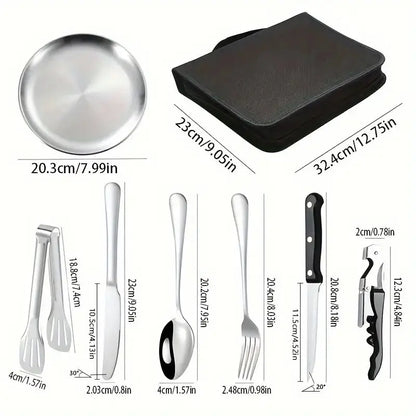 Portable Stainless Steel Outdoor Camping Utensil Set