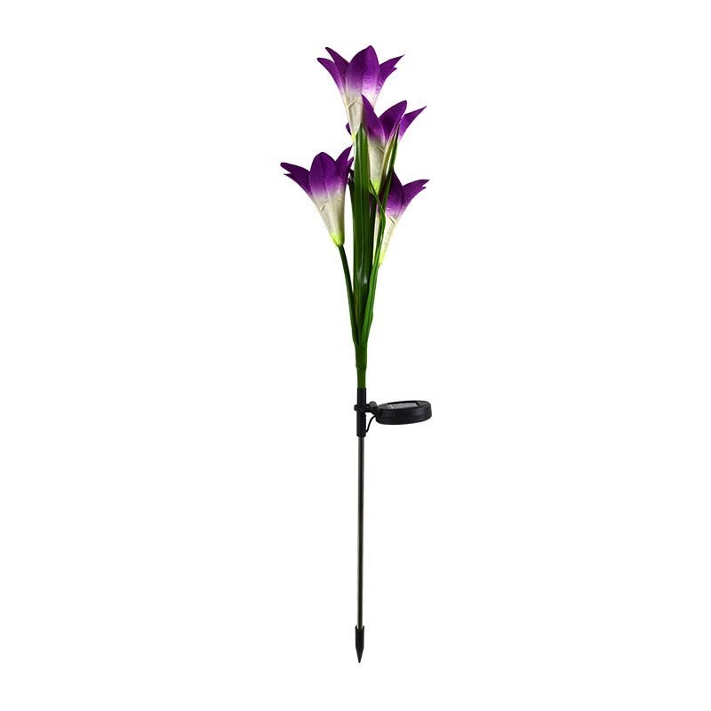 Solar Powered Garden Flower Lamp