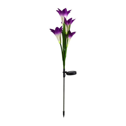 Solar Powered Garden Flower Lamp