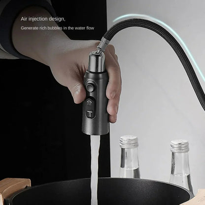 Smart Kitchen Faucet with Touch Screen and Rotating Spout