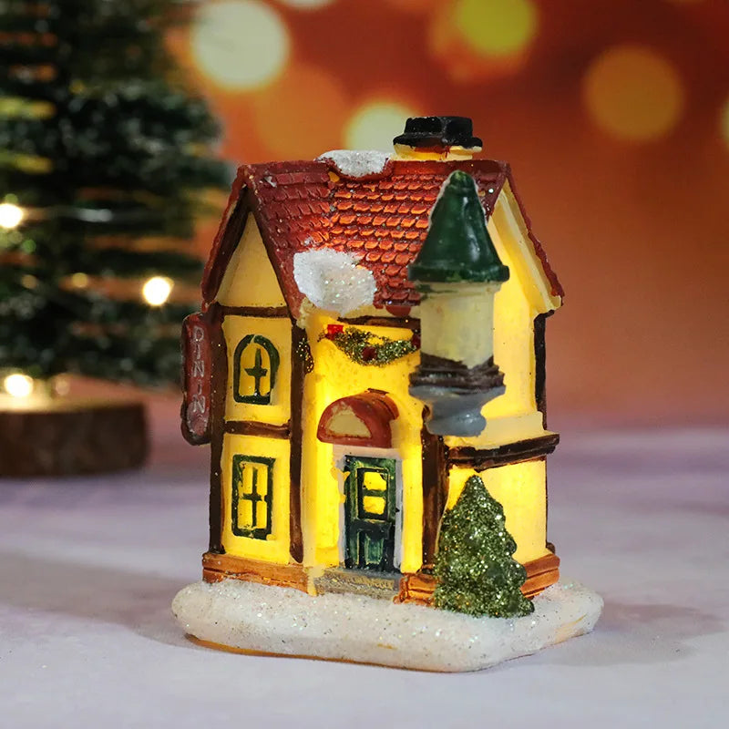 Colorful LED Christmas Home Decor Figurines