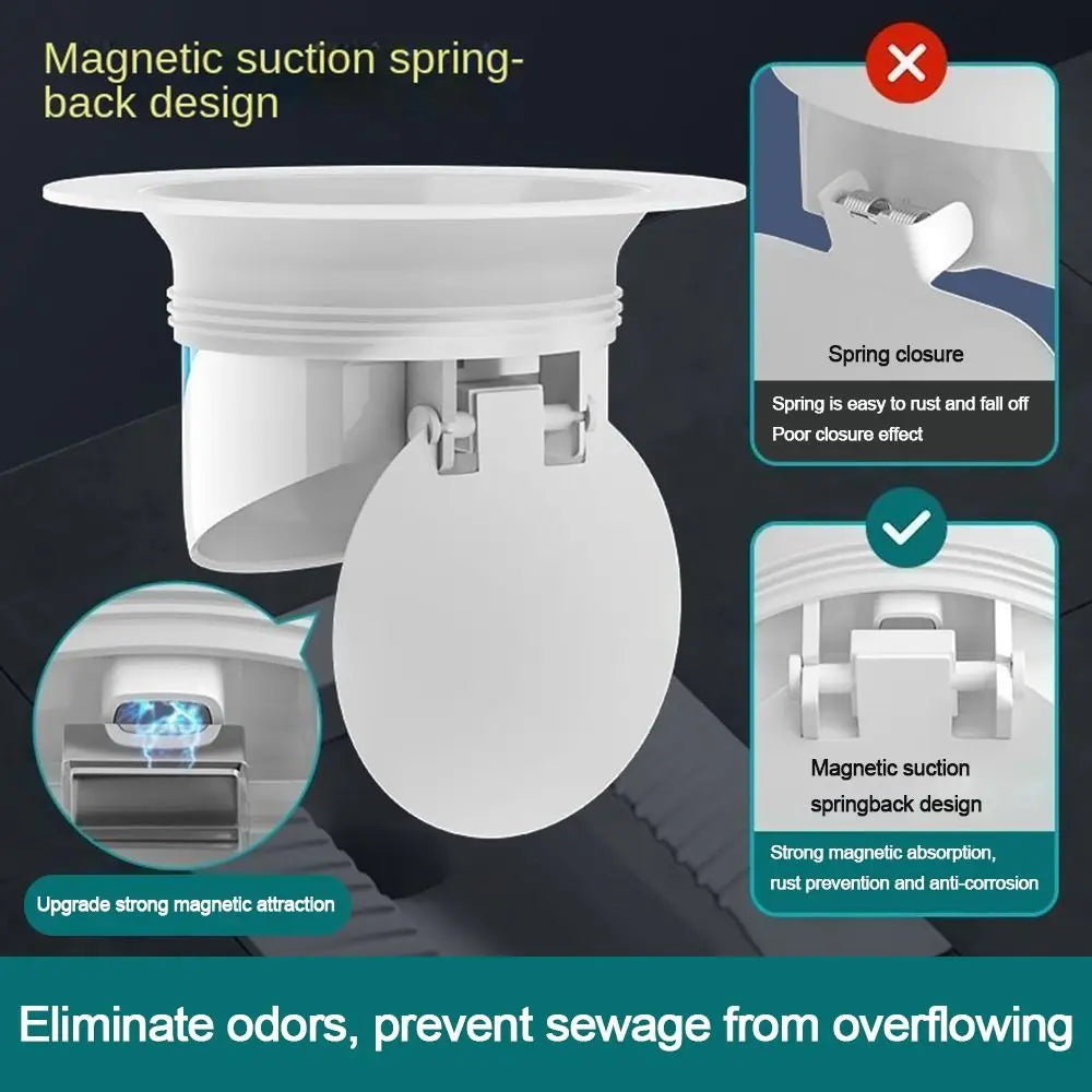 Odor Free Squat Toilet Magnetic Plug Stopper