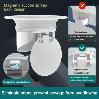 Odor Free Squat Toilet Magnetic Plug Stopper