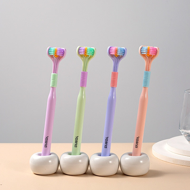 Gentle 3-Sided Toothbrush for Sensitive Teeth