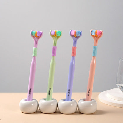 Gentle 3-Sided Toothbrush for Sensitive Teeth
