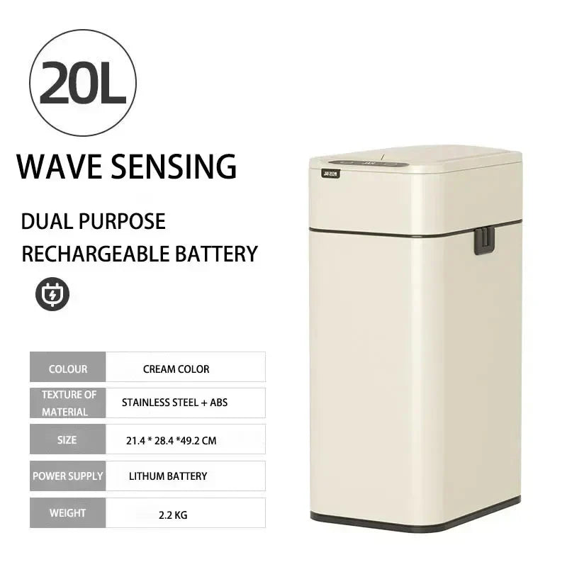 Touchless Stainless Steel Sensor Trash Can
