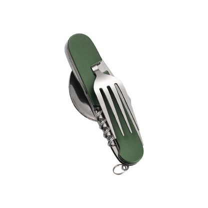 Portable 4-in-1 Stainless Steel Camping Utensil Set