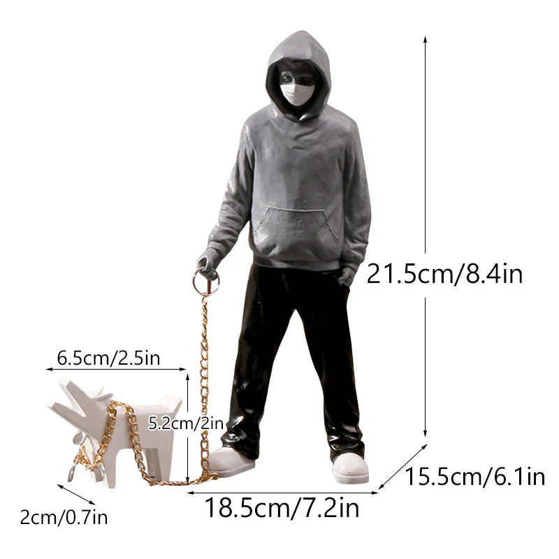 Banksy Figurines | Pop Art Decor | Thrower & Girl Statues