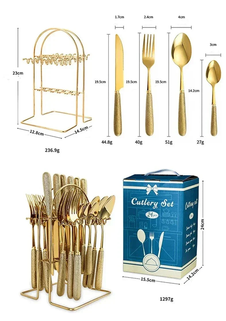 Premium Stainless Steel Silverware Set for Daily Use