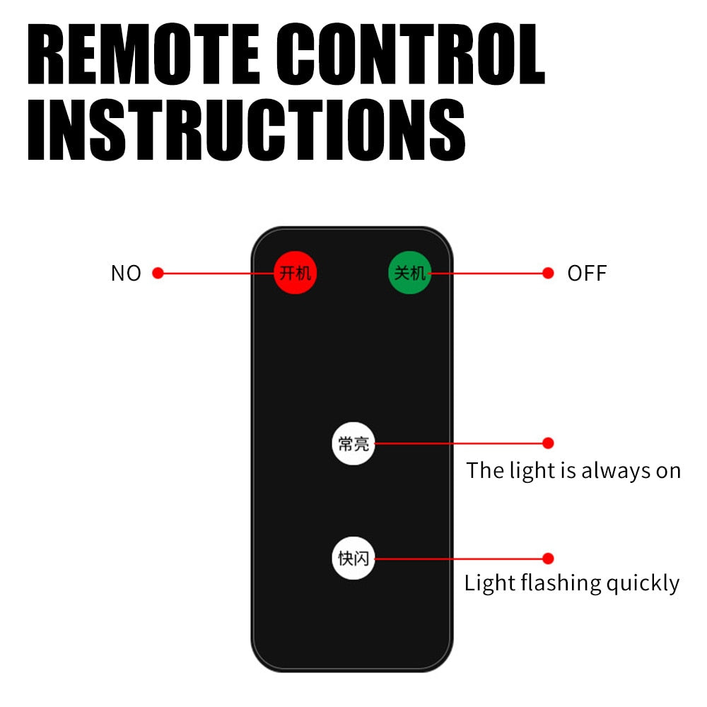 Wireless Remote Control Car Warning Light System