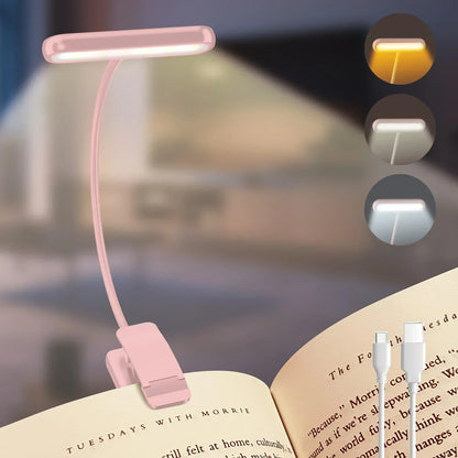 Portable LED Clip Lamp with Adjustable Brightness