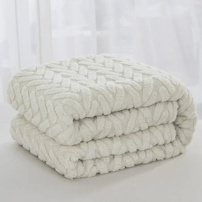 Warm Plush Fleece Throw Blanket for Winter